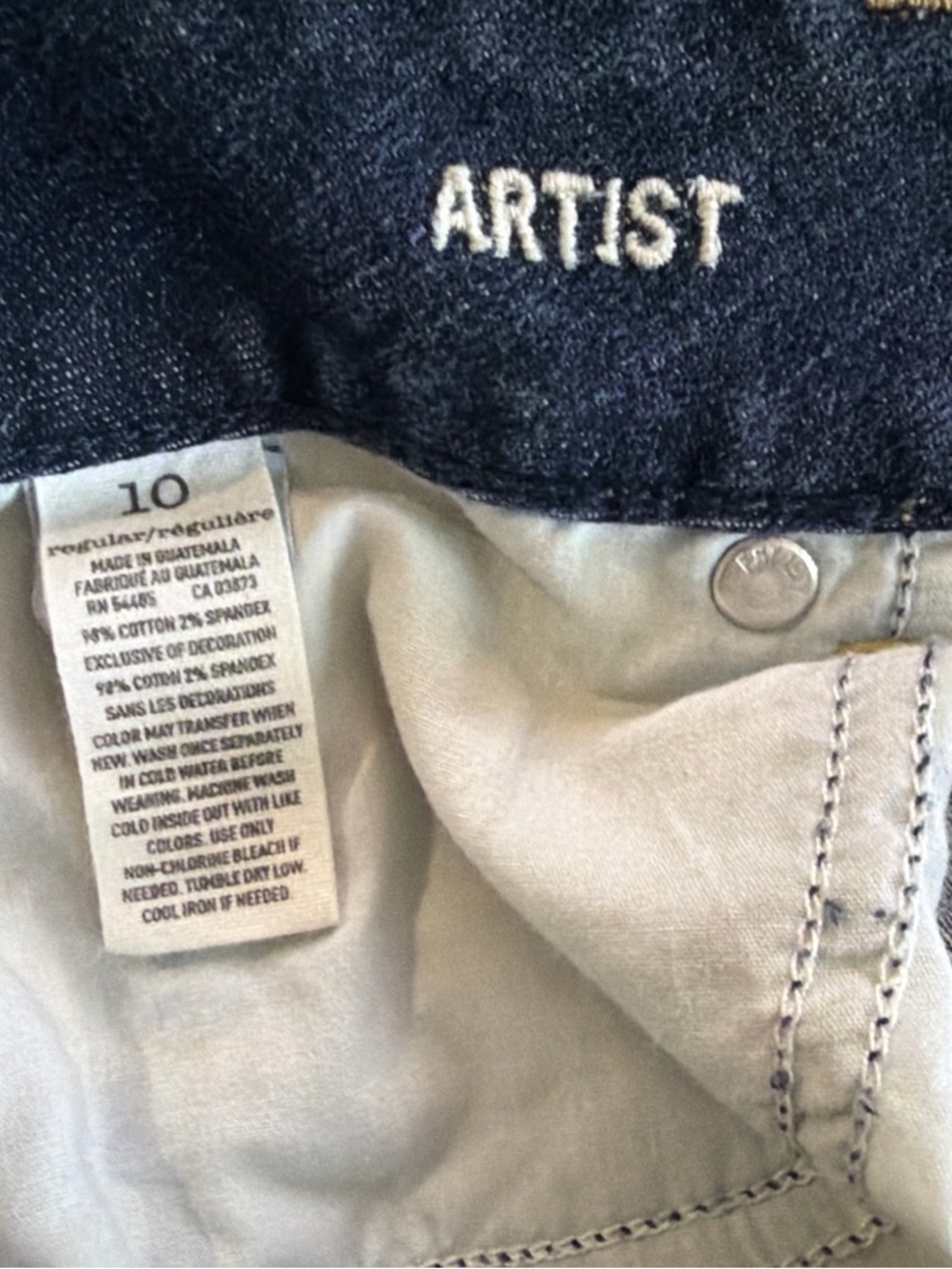 American Eagle Outfitters Navy Blue Stretch Denim Jeans